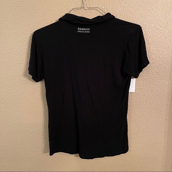 XL Bambou Indochine Black with white Logo SS Shirt - Picture 5 of 5